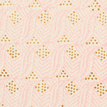 Indian Leaf Hand Block Printed Pink Copper